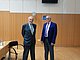 Opening ceremony – bestowal of Suess Medal to Herbert Stradner, H. Stradner with laudator Werner Piller (Photo C. Stocker)